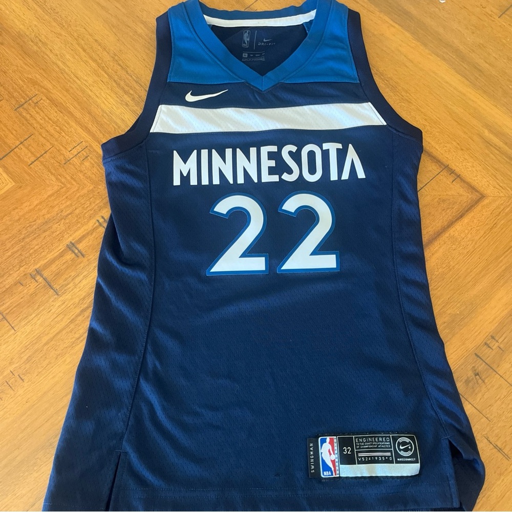 Nike Minnesota Basketball Jersey - Navy and White